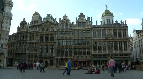 Brussels Grand Place Stock Footage 46961068