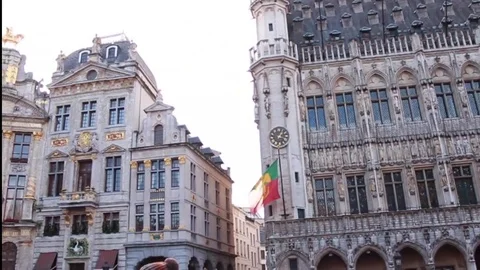 Brussels grand place Video stock 71619204