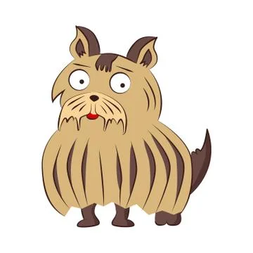 Brussels Griffon vector breed dog illustration. Cartoon funny pet character Stock Illustration
