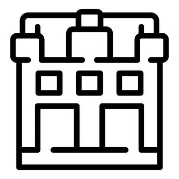 Brussels landmark icon outline vector. Capital architecture Ilustración de archivo