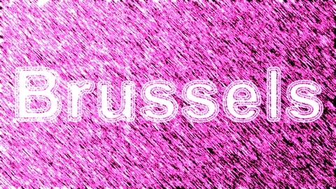 Brussels. Looping footage has 4K resolution. Prores 4444. Illustration. Stock Footage 105928427