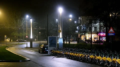 Brussels at night Stock Footage 44501199