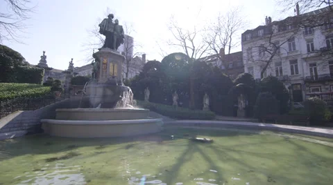 Brussels Park Stock Footage 37394860
