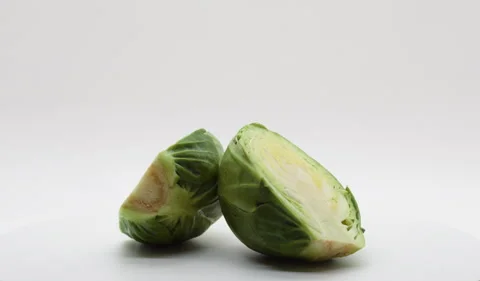 Brussels Sprout Rotating Stock Footage 230740466