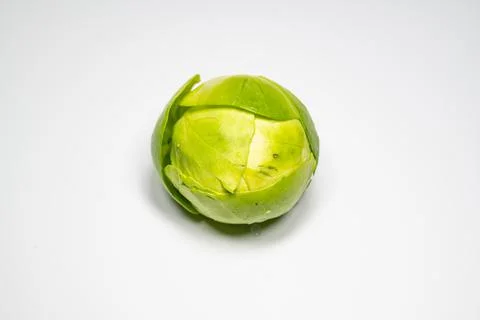Brussels sprout with white background Stock Photos