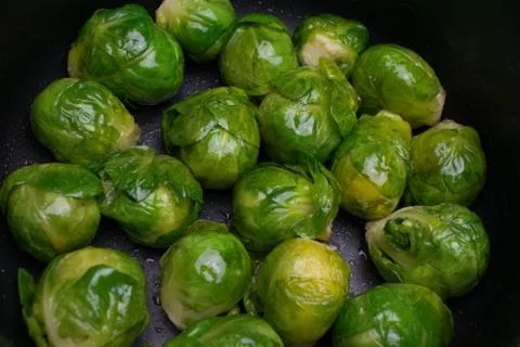 Brussels sprouts background Stock Photos