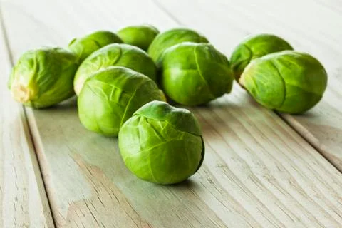 Brussels sprouts raw Stock Photos
