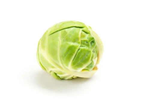 Brussels sprouts on white background Stock Photos