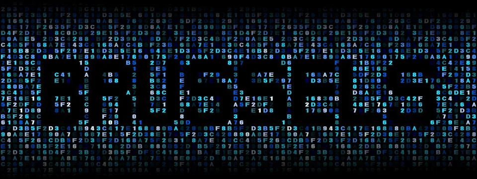 Brussels text on hex code illustration イラスト素材