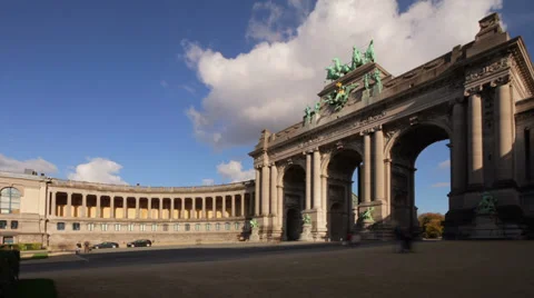 Brussels Triumphal Arch Stock-Footage 29030563