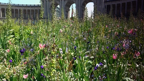 Brussels Triumphal Arch monument at Cinquantenaire park. Vídeo Stock 89833212