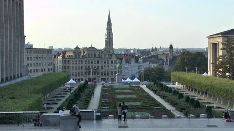 Brussels. View of the city. Stock Footage 103492568