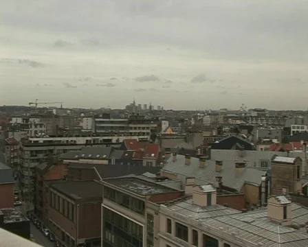 Brussels view  Stock Footage 449707