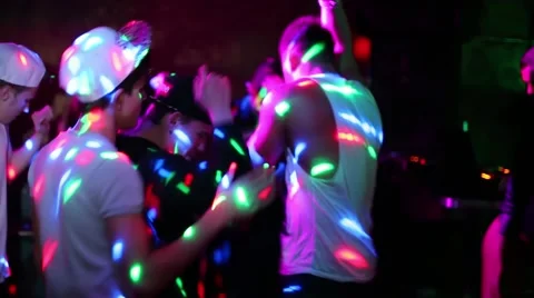Brutal guy DJ enkindle audience in hall of club Rublev Stock Footage 63659554