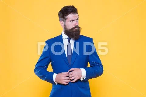 Brutal simplicity of thought. Businessman concept. Confident businessman Stock Photos