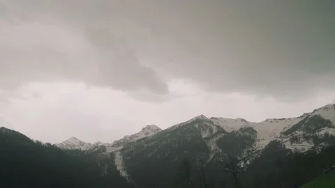 Brutal sky around the mountains Stock Footage 158697384