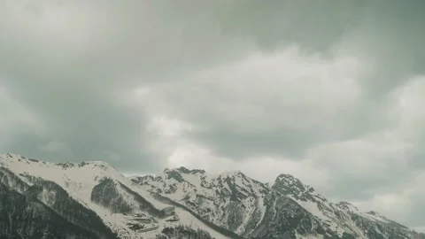 Brutal sky around the mountains Stock Footage 158697647