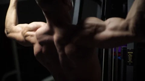 Brutal strong athletic men pumping up muscles workout bodybuilding concept Stock Footage 72001622