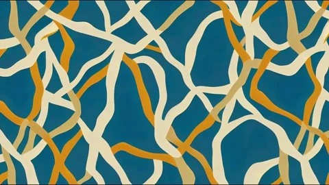 Brutalism design abstract 2d illustrated animation made with simple geometric Stock Footage 220119086