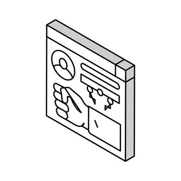 Brute-force and dictionary 8 network attacks isometric icon vector illustration Stock Illustration