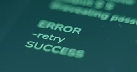 Brute Force Attack, Password Cracked Successfully Stock Footage 310803931