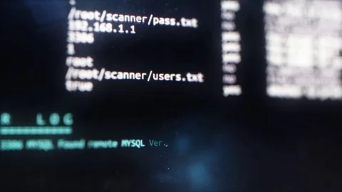 Brute force hacker attack by exploit execution TV concept Stock Footage 81946651