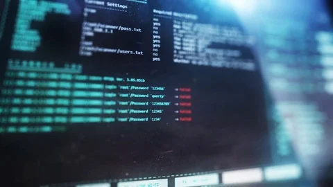 Brute force hacker attack TV concept Vidéo 81911041