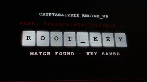 Brute Force Password Cracking Video stock 342723904