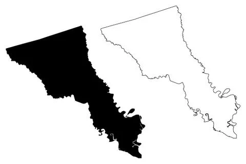 Bryan County, Georgia (U.S. county, United States of America,USA, U.S., US) m Stock Illustration