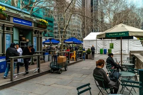 Bryant Park Cafe Stock Photos