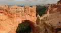 Bryce Canyon 17 Hoodoos and clouds at Natural Bridge HD Footage