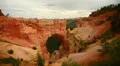 Bryce Canyon 18 Hoodoos and clouds at Natural Bridge HD Footage