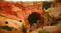 Bryce Canyon 19 Hoodoos and clouds at Natural Bridge HD Footage