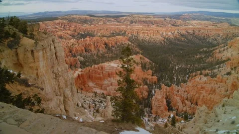 Bryce Canyon on a cloudy day Stock Footage 268054235