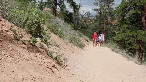 Bryce Canyon Hiking Stock Footage 79426939