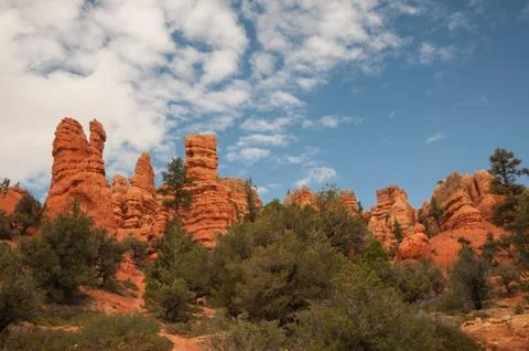 Bryce canyon red Stock Photos