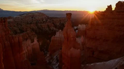 Bryce Canyon Sunrise Video stock 12669945