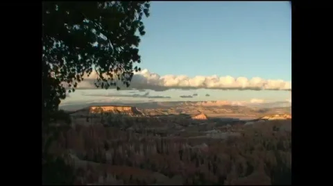Bryce Canyon Sunset Oct 2008 QT file.qt Stock Footage
