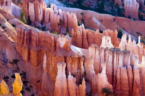 Bryce Canyon at sunset Stock Photos