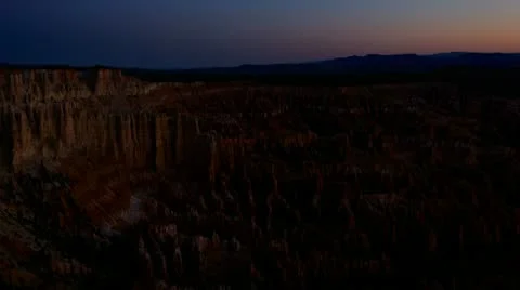 Bryce Canyon time lapse 01 Sunrise Stock Footage 11154645