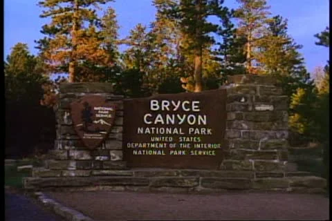 BRYCE CANYON, UTAH, 1994, Bryce Canyon National Park, no people Vídeo Stock 10918092