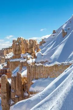 Bryce Canyon in Winter Stock Photos
