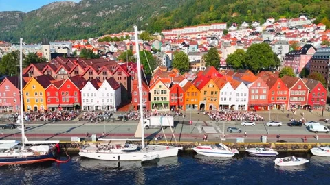 Bryggen in Bergen Stock-Footage 283770866