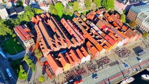 Bryggen in Bergen Vídeo Stock 285175080