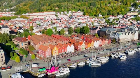Bryggen in Bergen Stock-Footage 285306588