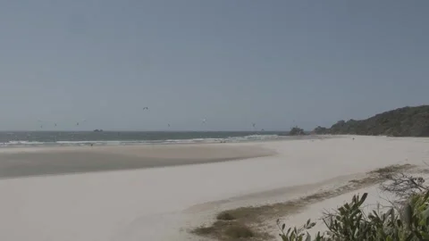 Bryon Bay Onshore Wind Stock Footage 254459778