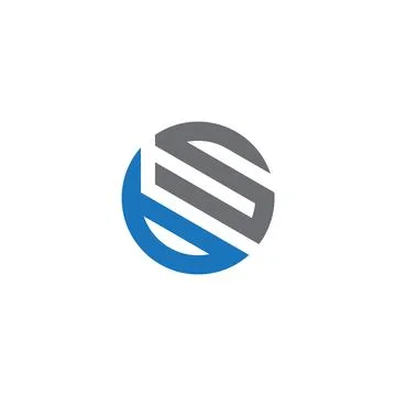 BS Letter monogram Initial Logo Design Template Vector Illustration. BS ele.. Stock Illustration