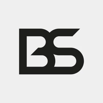 BS logo, monogram, vector Stock Illustration