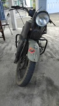 BSA 1941 Second World War antique motorbike from the right side Stock Photos