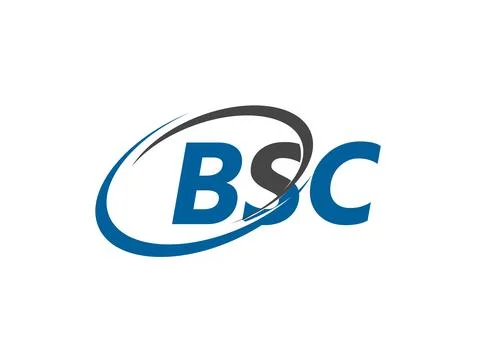 BSC letter creative modern elegant logo design Stock Illustration